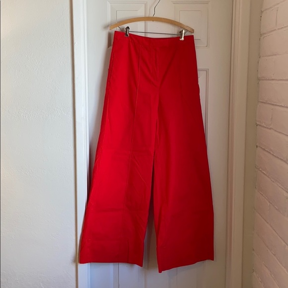 Anthropologie Pants - Anthropologie High Waisted Wide Leg Red Pant